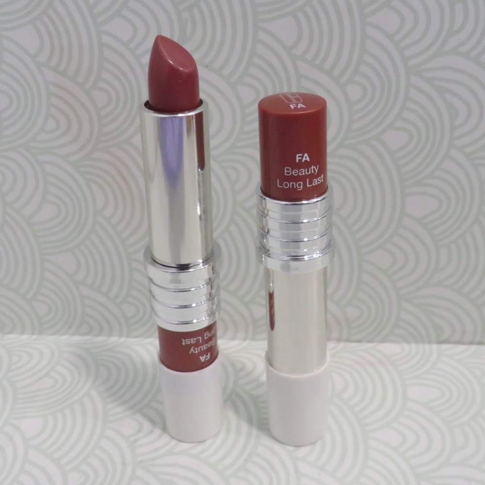 CLINIQUE💥LONG LAST LIPSTICK #FA BEAUTY WHITE CAP - LOT OF 2💥
